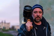 Polish director Borys Lankosz shooting his third film, Dark, Almost Night