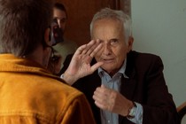 Marco Bellocchio shooting the Portobello series exploring the Enzo Tortora affair