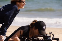 Paz Vega in the middle of shooting her feature debut, Rita